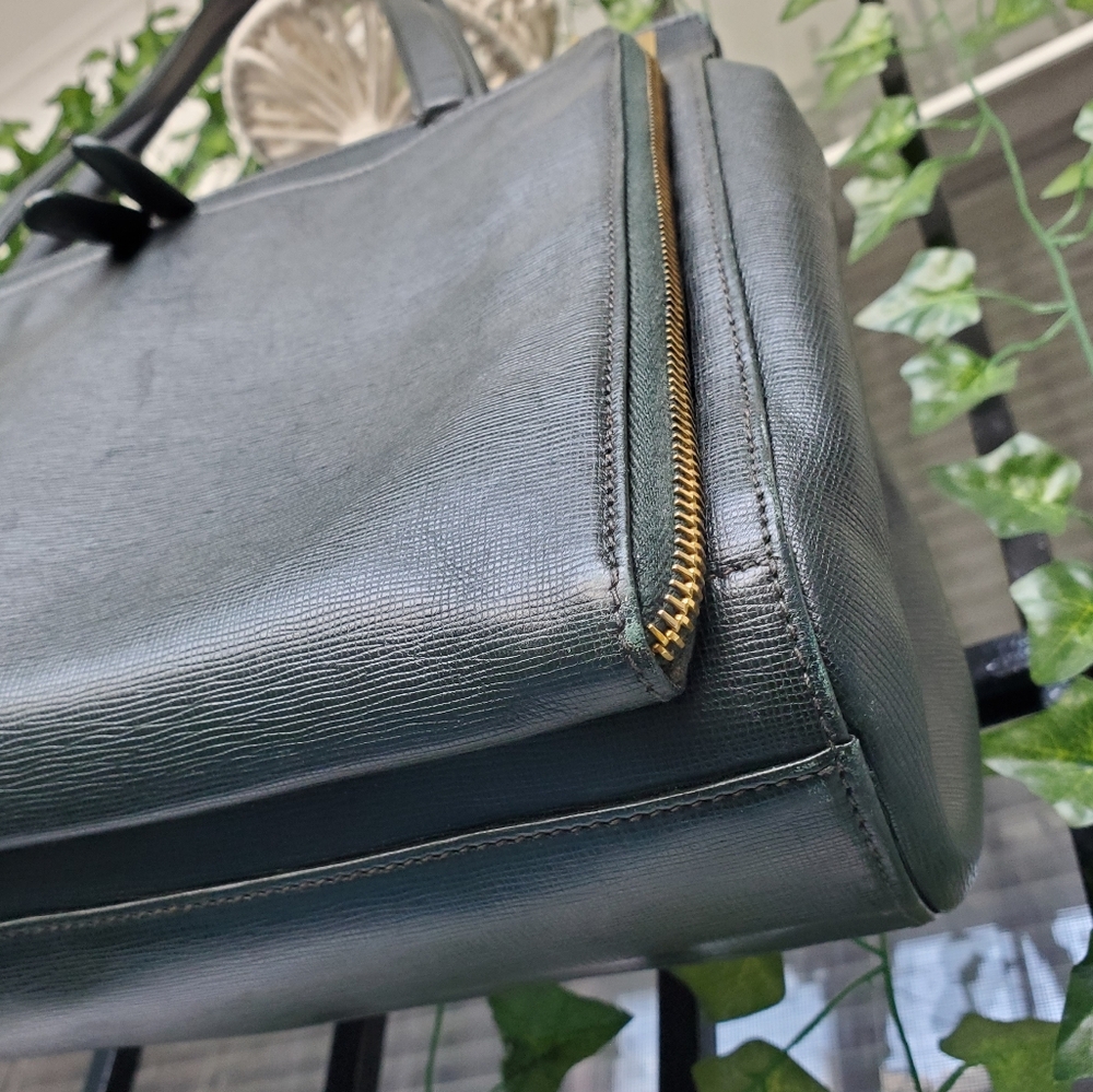 Gucci Structured Green Leather Bag - Picture 7 of 17